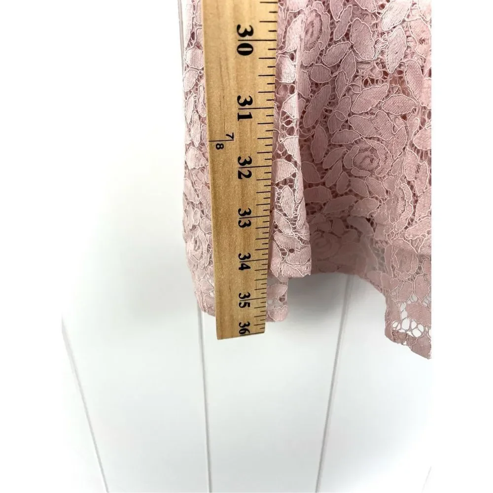NWT Almost Pink Romantic Floral Ruffle Mini Dress S - Picture 4 of 11